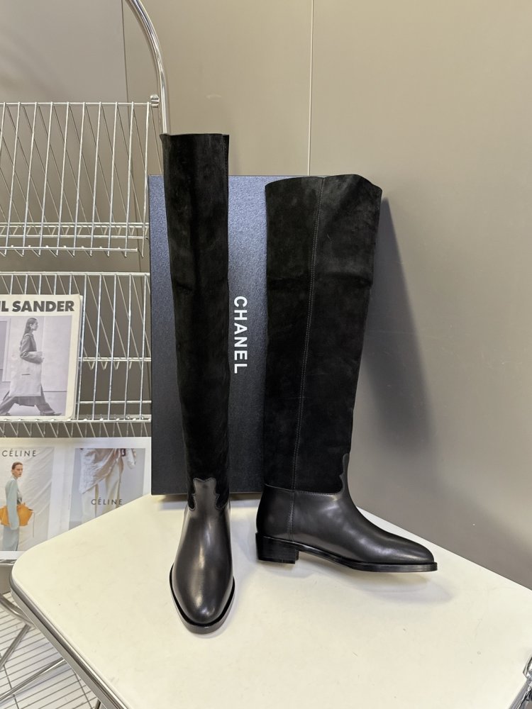 Boots winter women's CHANEL 25B from direct shafted фото 4