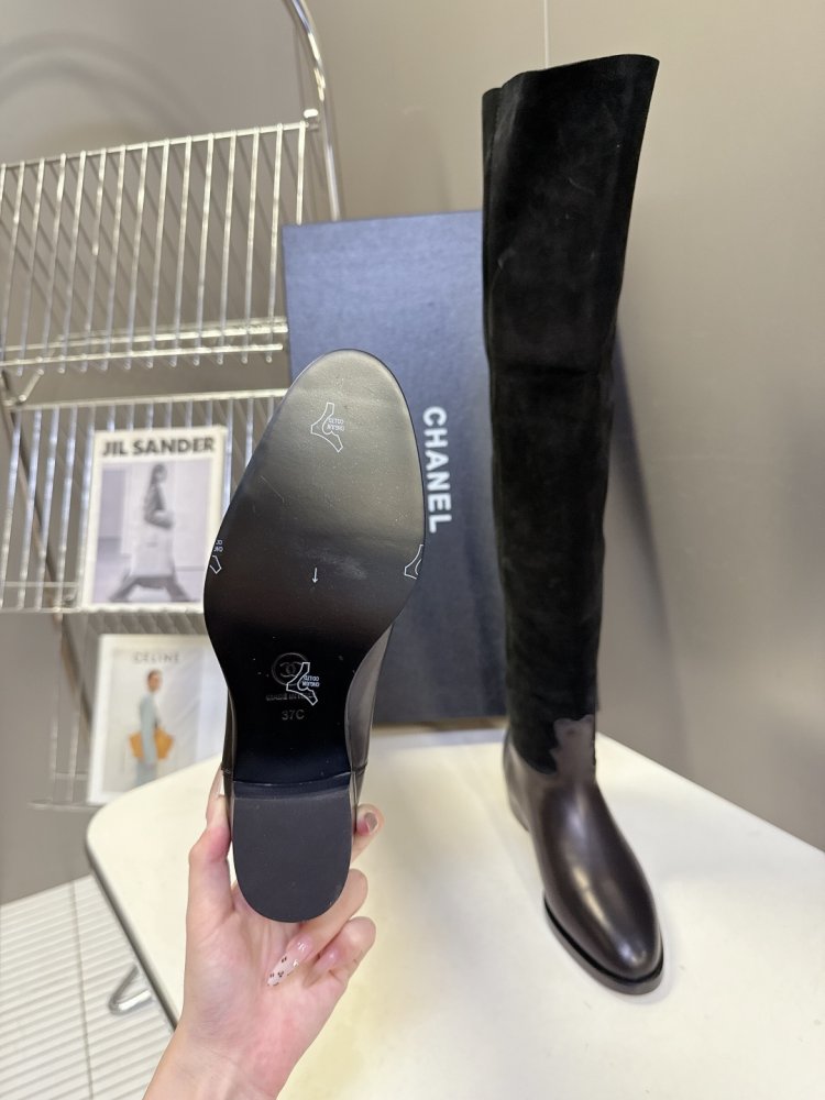 Boots winter women's CHANEL 25B from direct shafted фото 9