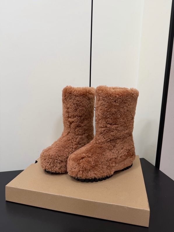 Boots winter women's fur