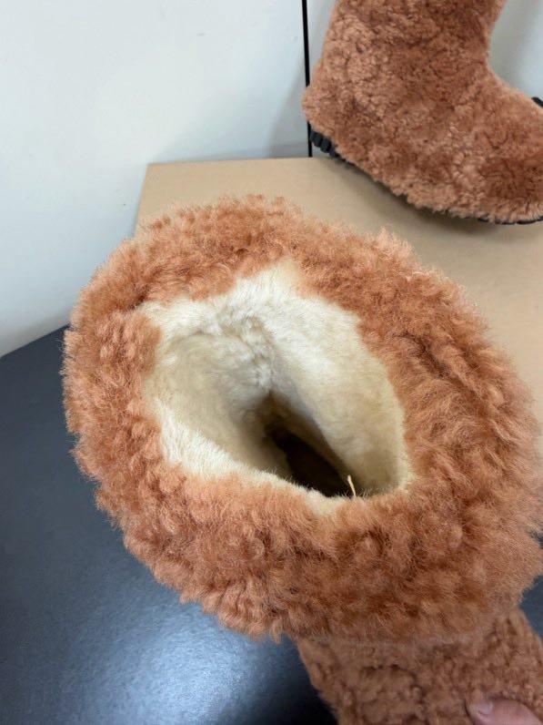 Boots winter women's fur фото 8