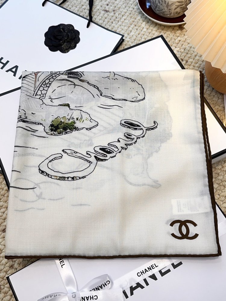 Шаль из кашемира и шелка 140х140 см