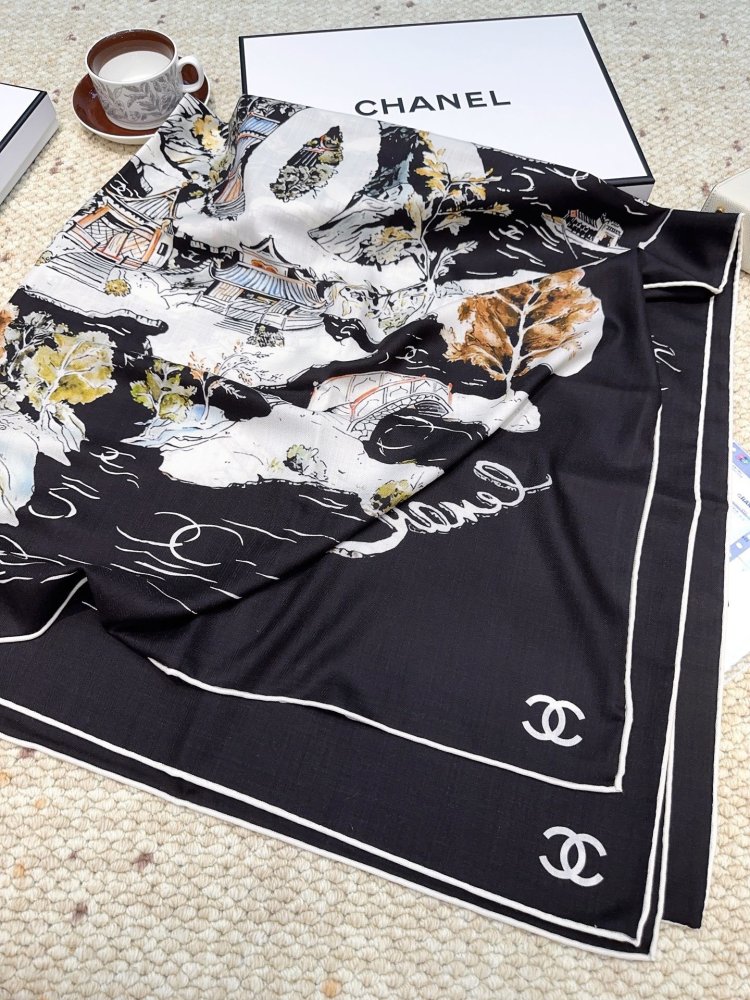 Шаль из кашемира и шелка 140х140 см фото 2