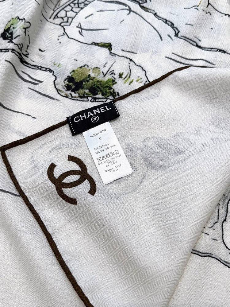 Шаль из кашемира и шелка 140х140 см фото 3