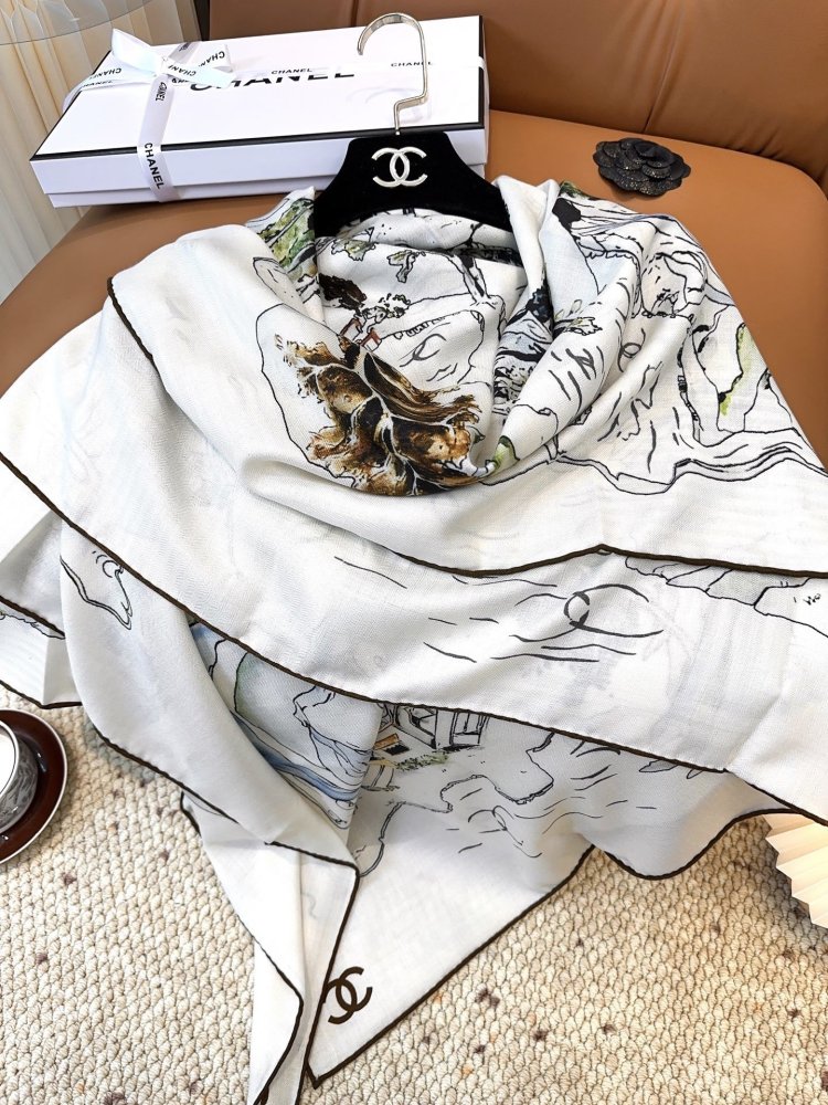 Шаль из кашемира и шелка 140х140 см фото 4