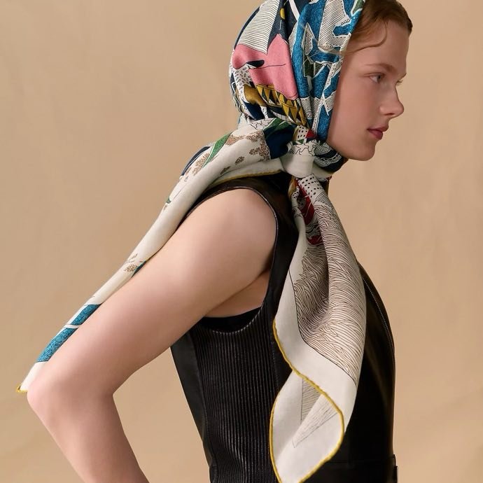 Shawl of silks and cashmere фото 3