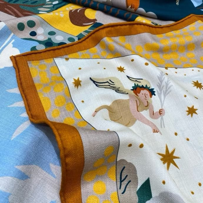 Shawl of silks and cashmere фото 4