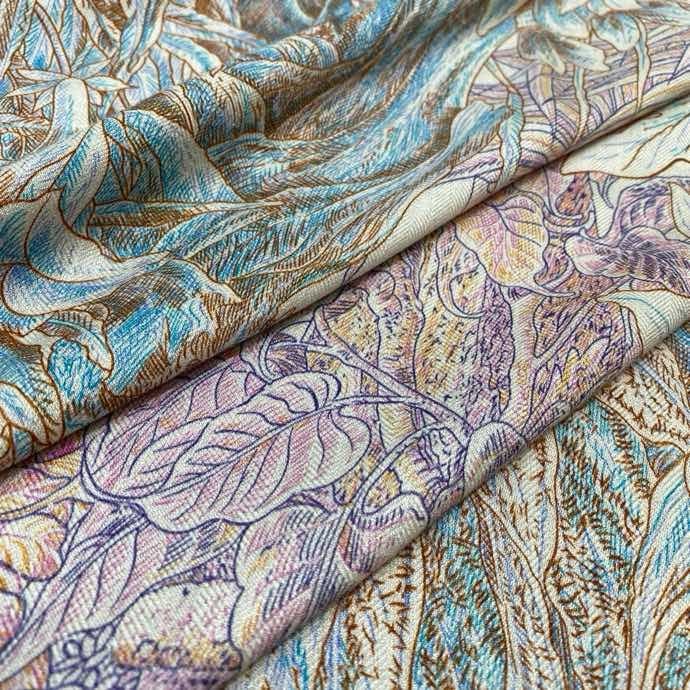 Шаль из шелка и кашемира фото 5