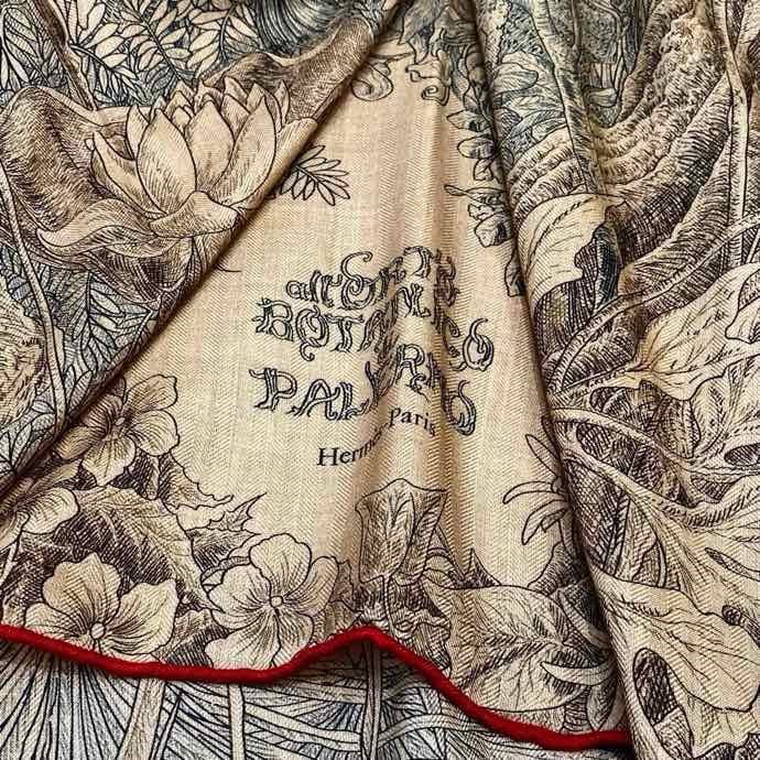 Шаль из шелка и кашемира фото 5