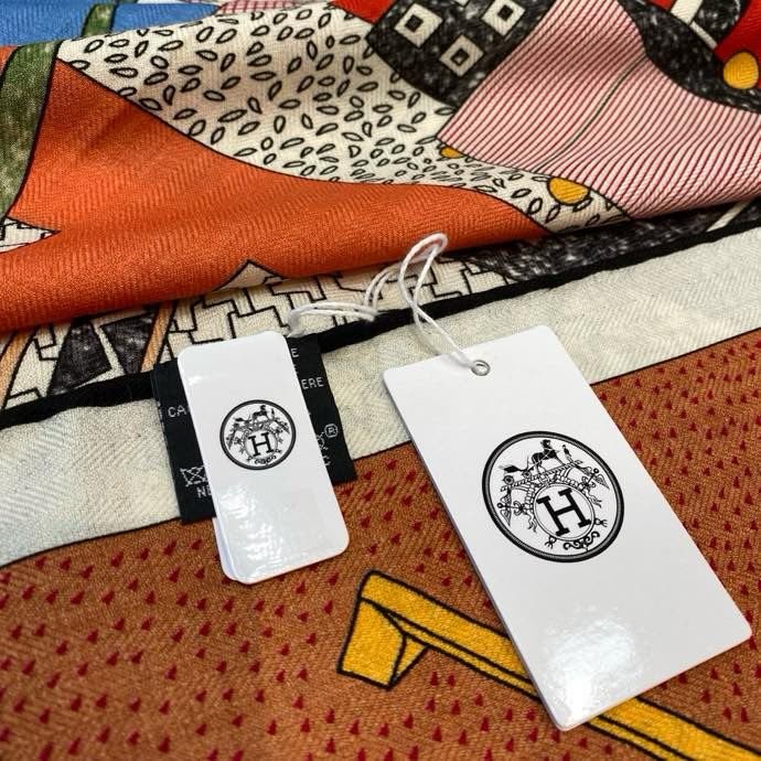 Shawl of silks and cashmere фото 7