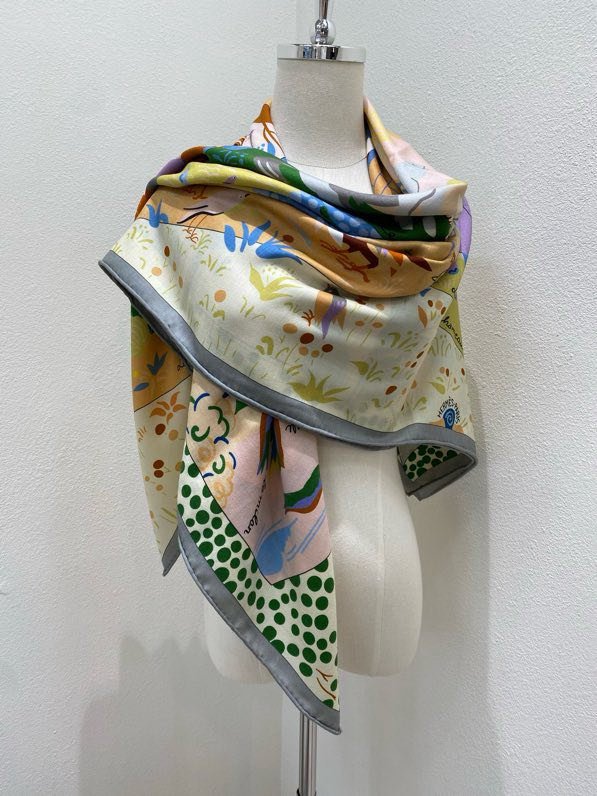 Shawl of silks and cashmere фото 8