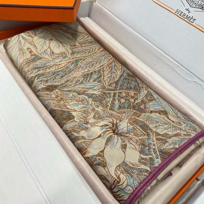 Шаль из шелка и кашемира фото 9