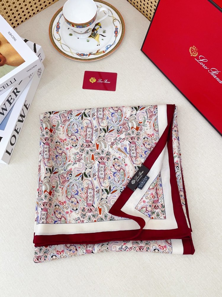 Шарф из кашемира и шелка 140 x 140 см фото 2