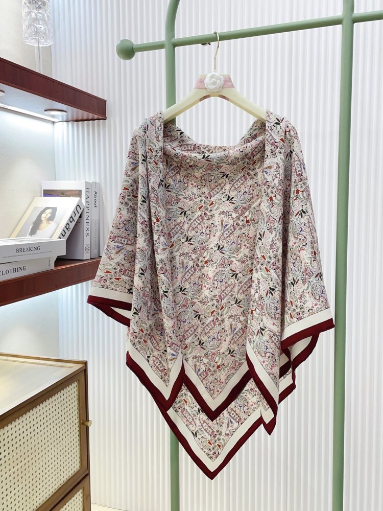 Шарф из кашемира и шелка 140 x 140 см фото 9