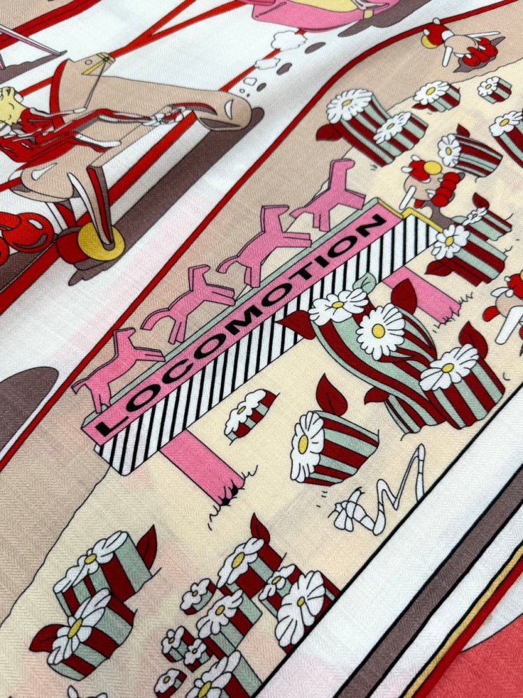 Шарф из шелка и кашемира 135x135 см фото 3