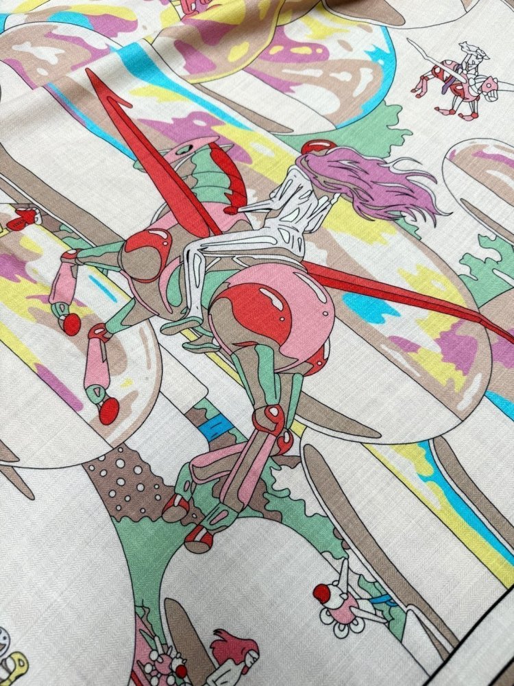 Шарф из шелка и кашемира 135x135 см фото 4