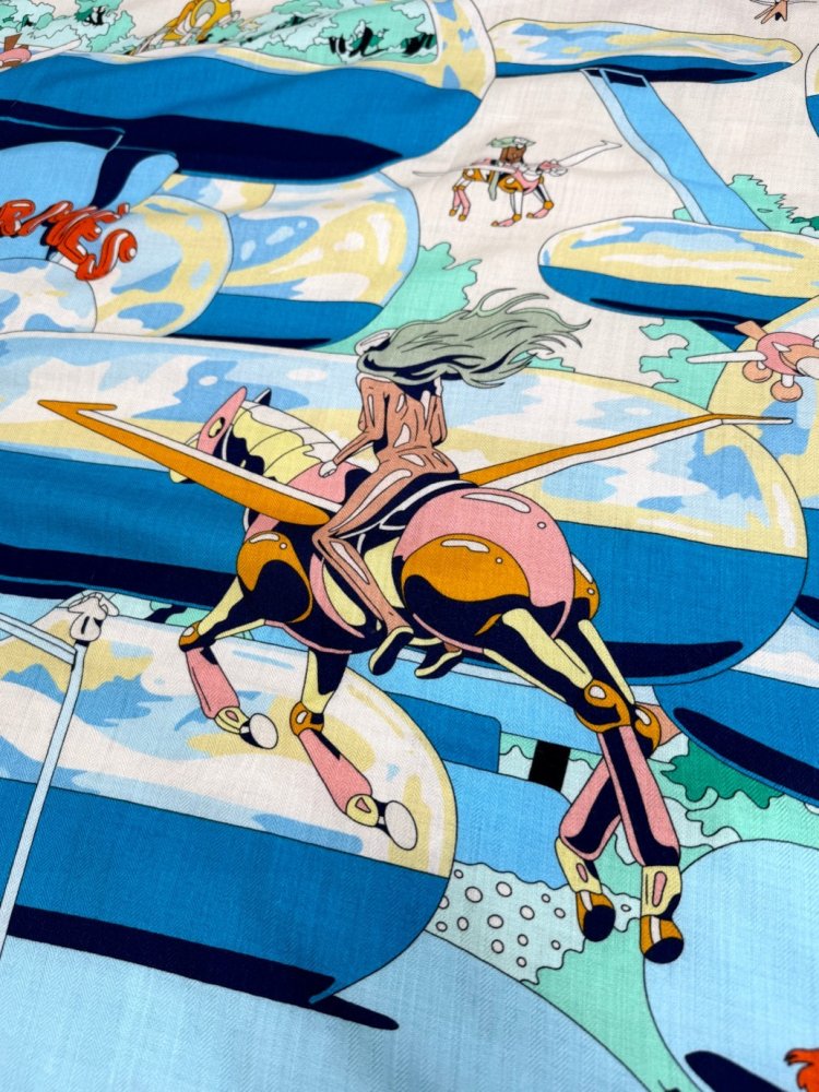 Шарф из шелка и кашемира 135x135 см фото 4