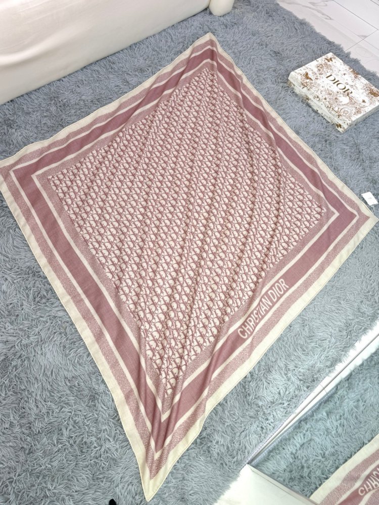 Шарф из шелка и кашемира 140х140 см фото 2