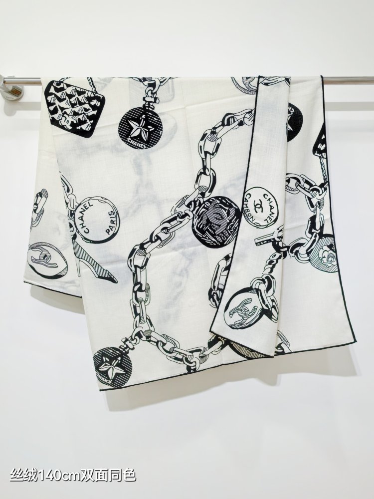 Шарф из шелка и кашемира 140х140 см фото 6