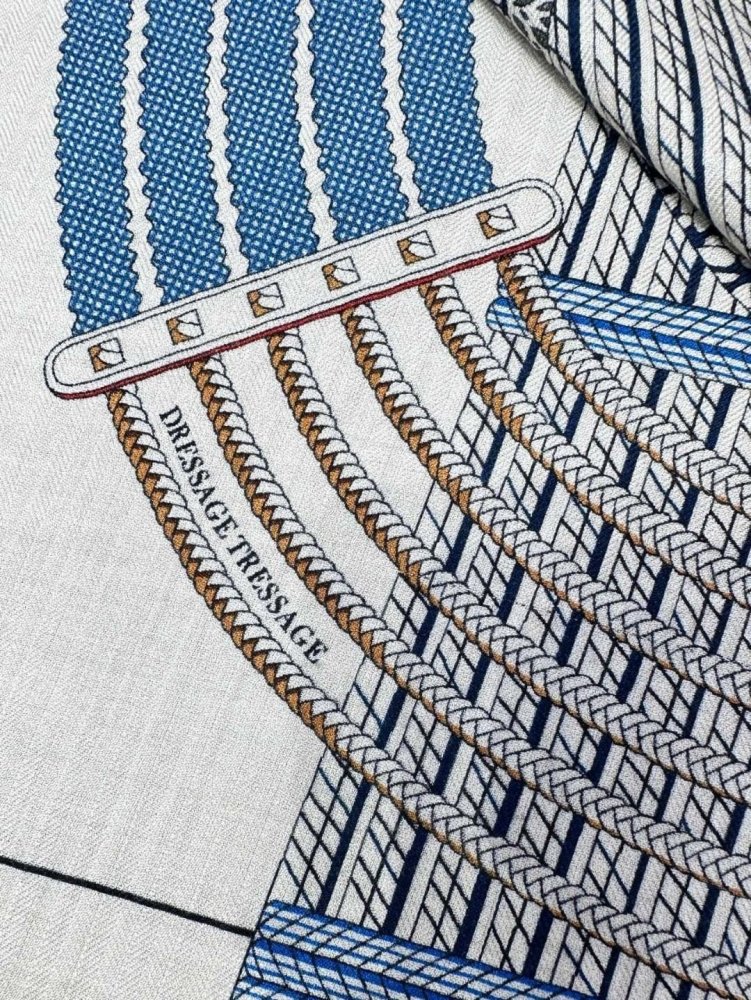 Шарф из шелка и кашемира 140x140 см фото 5