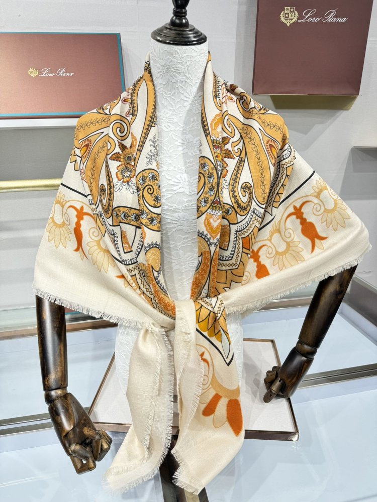 Шарф з шерски і шовку 140 x 140 см фото 4