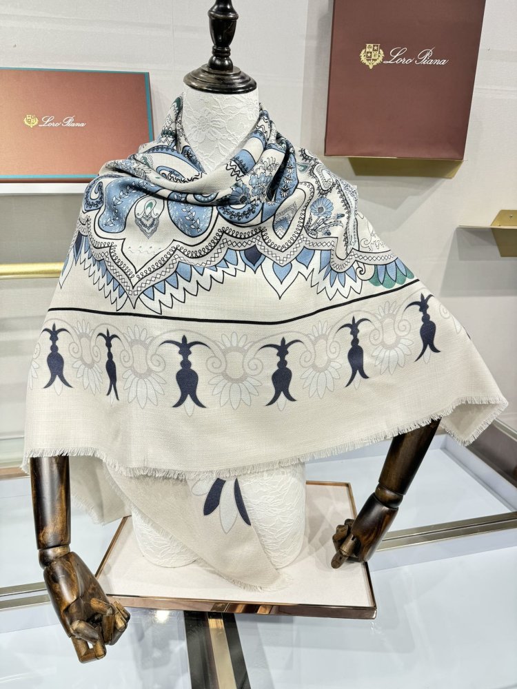 Шарф з шерски і шовку 140 x 140 см фото 7