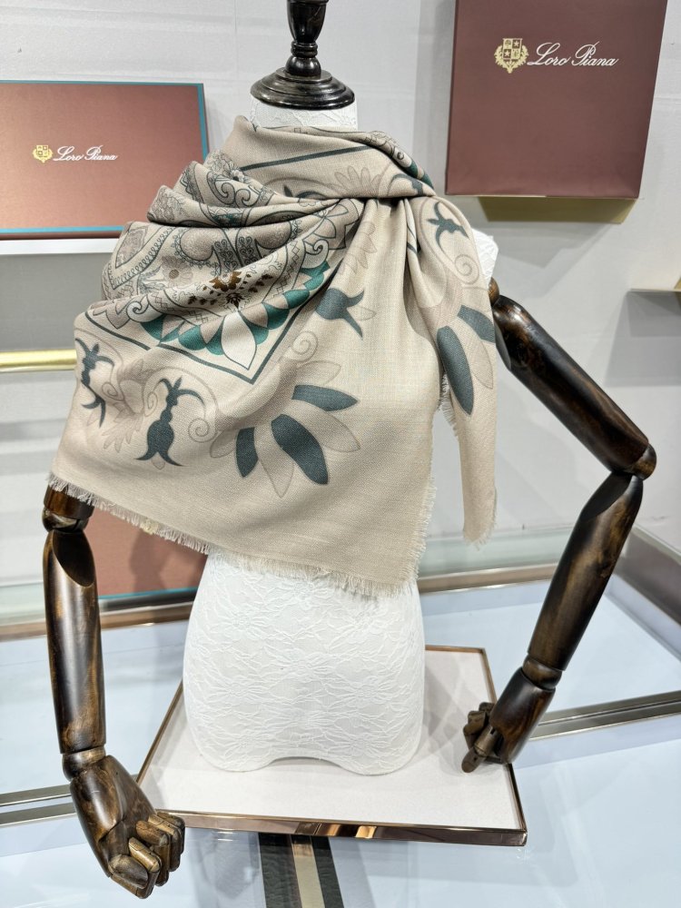 Шарф з шерски і шовку 140 x 140 см фото 7