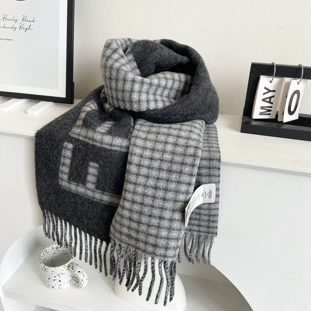 Шарф кашемировый 30х180 см фото 6