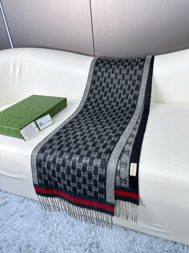 Шарф кашемировый 33х180 см фото 3