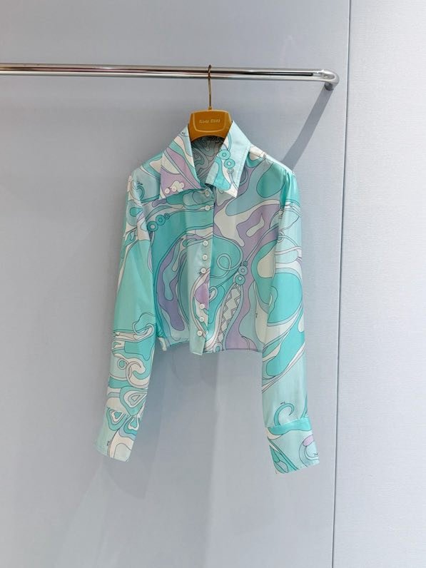 Шелковая рубашка Pucci Orchidee