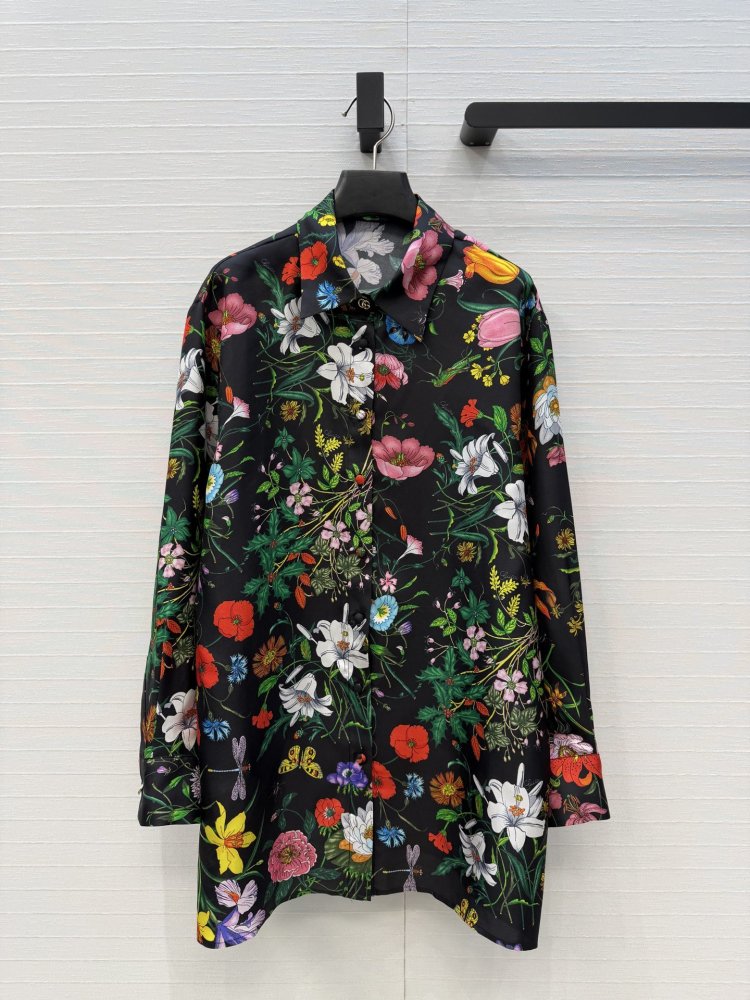 Шелковая рубашка женская