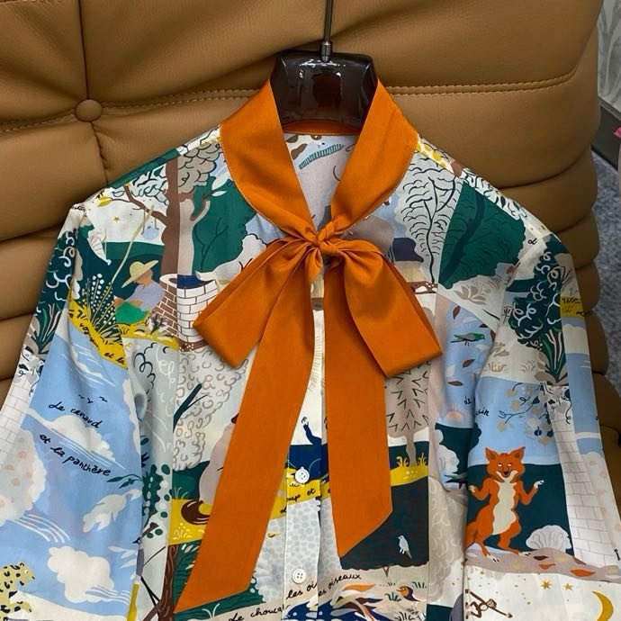 Silk shirt фото 5