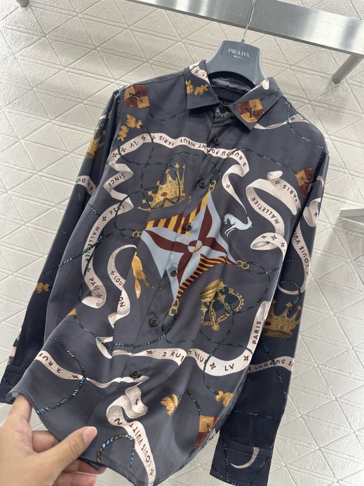 Шелковая рубашка фото 6