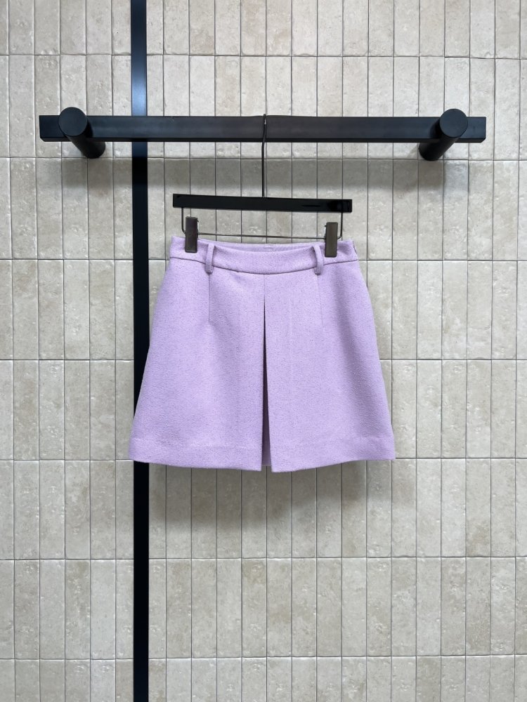 Шерстяная юбка с высокой талией