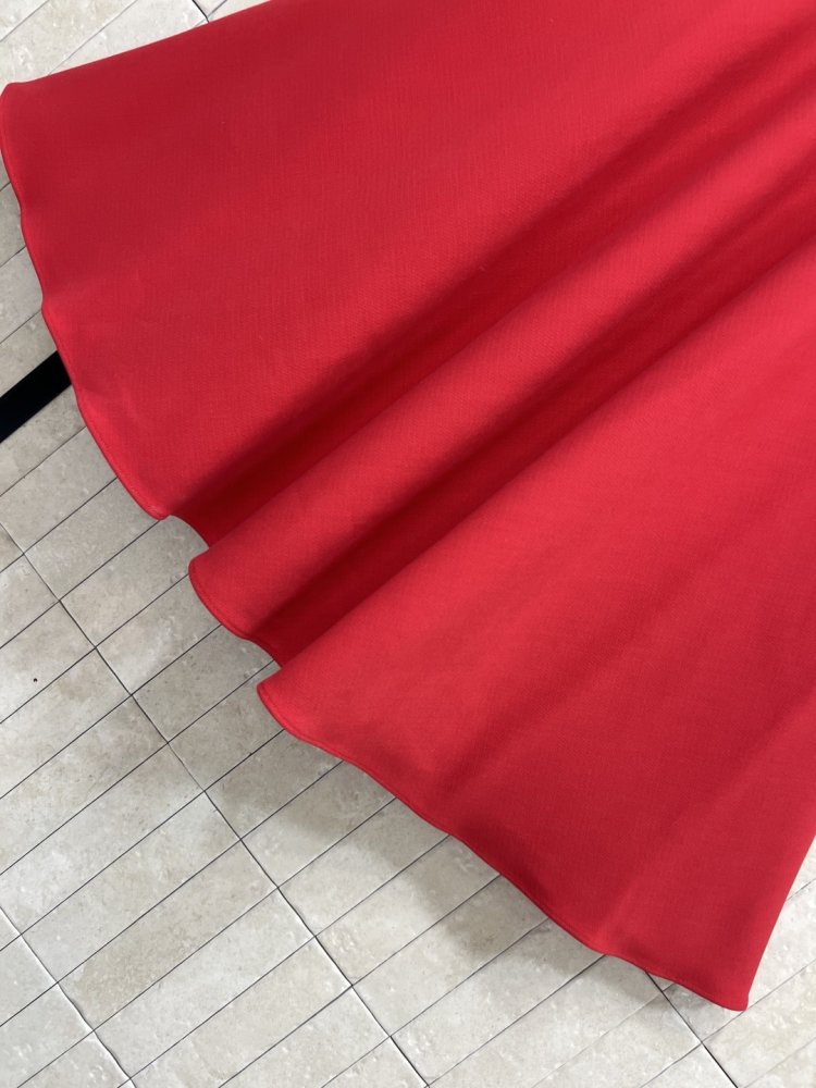 Шерстяная красная юбка фото 4