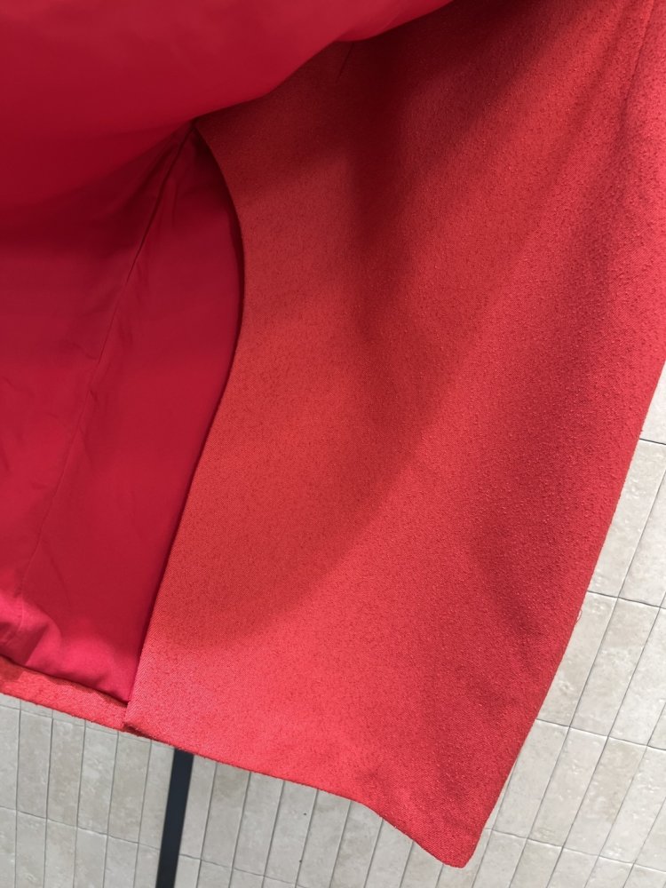 Шерстяная красная юбка фото 4