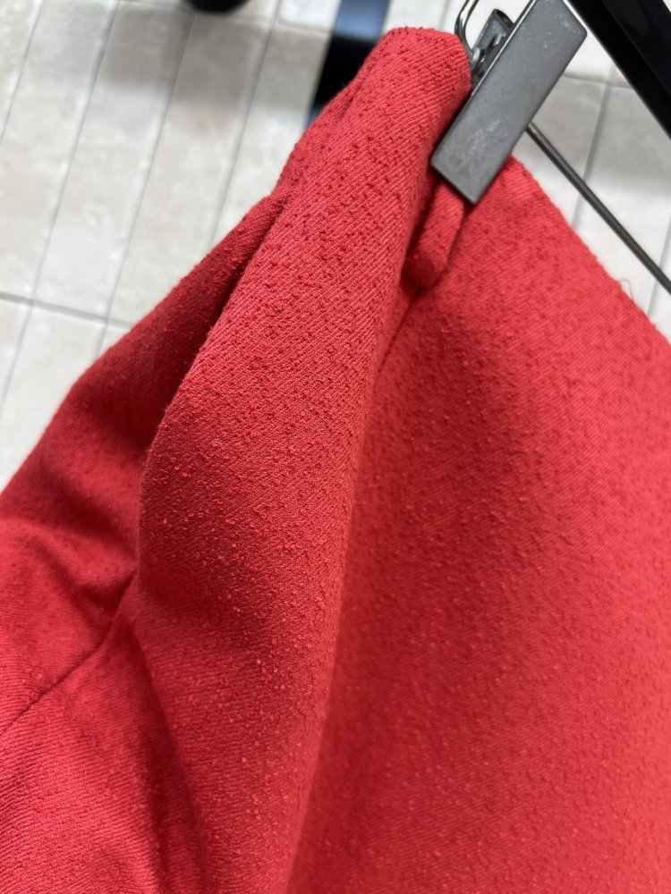 Шерстяная красная юбка фото 5