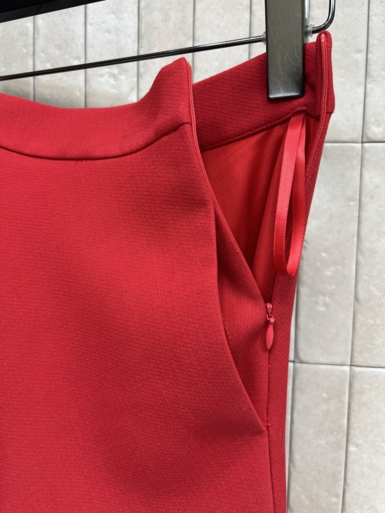 Шерстяная красная юбка фото 8