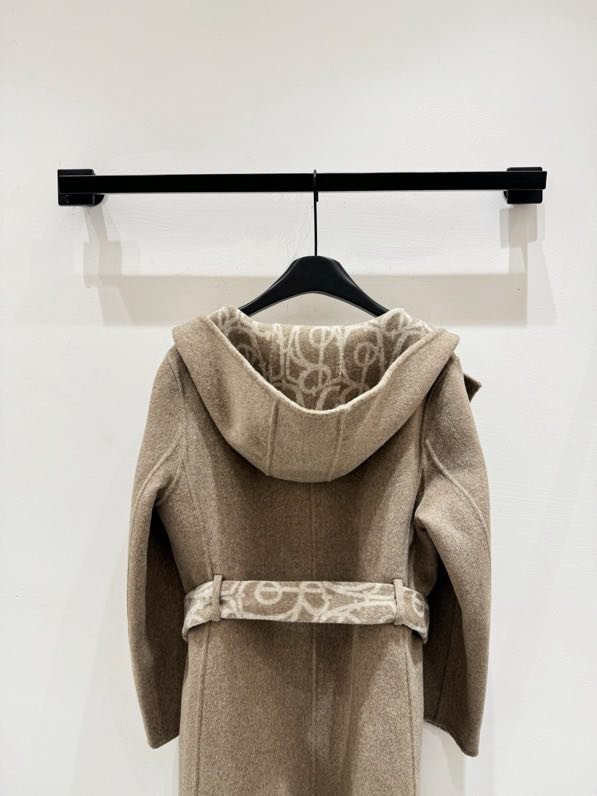 Wool coat from hood фото 5