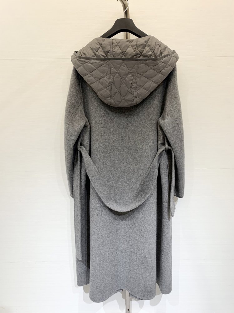 Шерстяное пальто с капюшоном фото 7