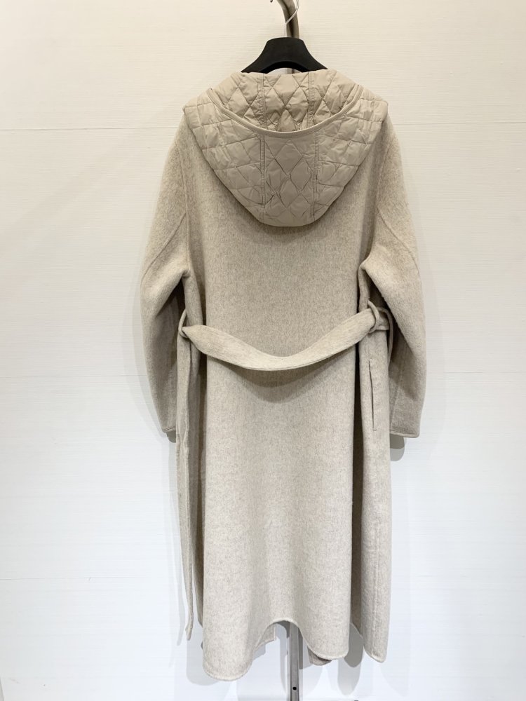 Шерстяное пальто с капюшоном фото 7