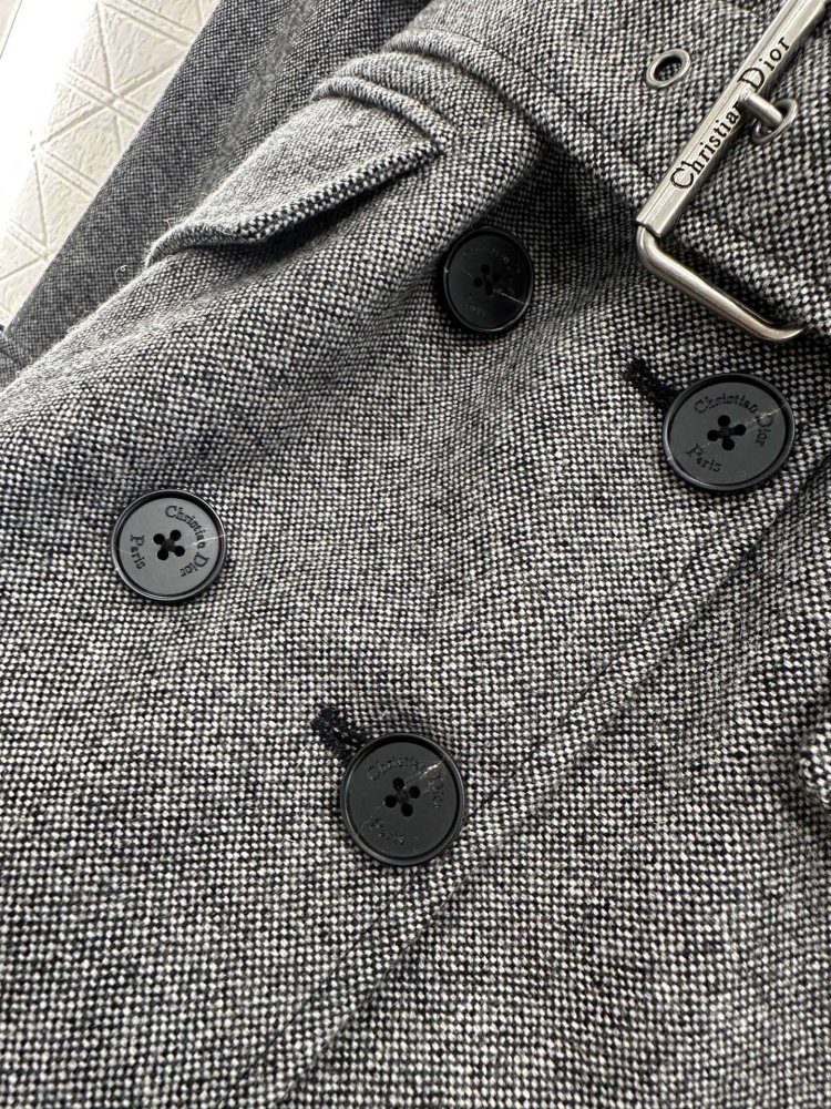 Вовняне пальто з лацканами і поясом фото 6