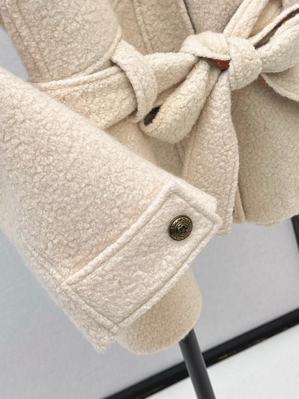 Шерстяное пальто женское фото 2