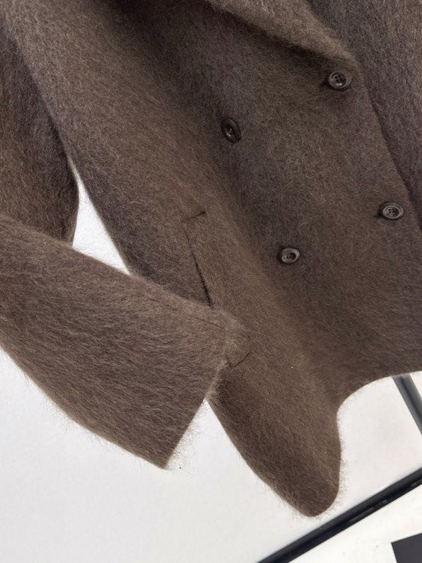 Шерстяное пальто женское фото 7