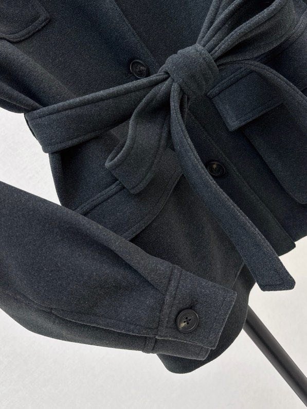 Шерстяное пальто женское фото 9