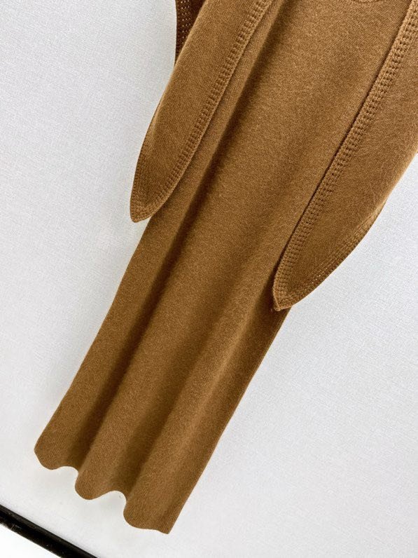 Шерстяное платье без рукавов с шалью фото 2