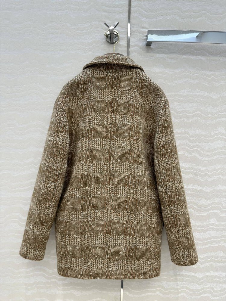 Wool твидовое coat фото 9