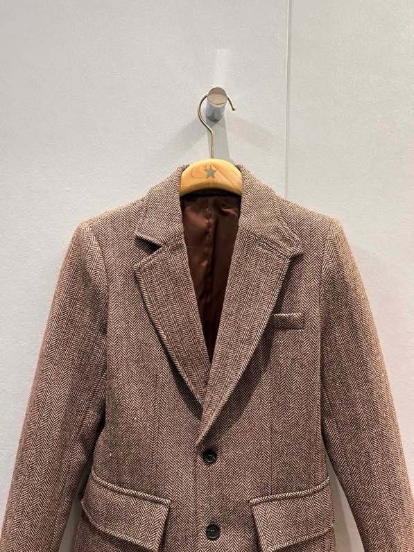 Шерстяной пиджак женский фото 5