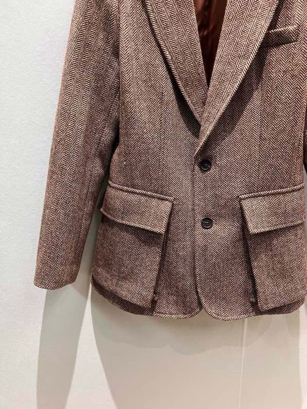 Шерстяной пиджак женский фото 6