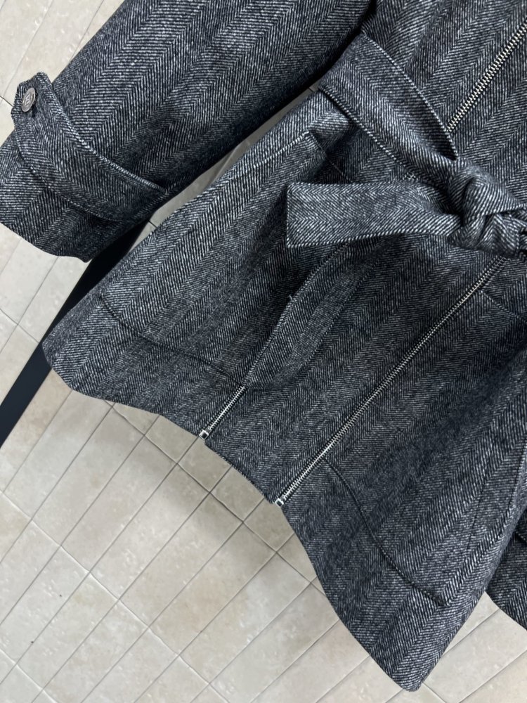 Вовняний тренч жіночий фото 4