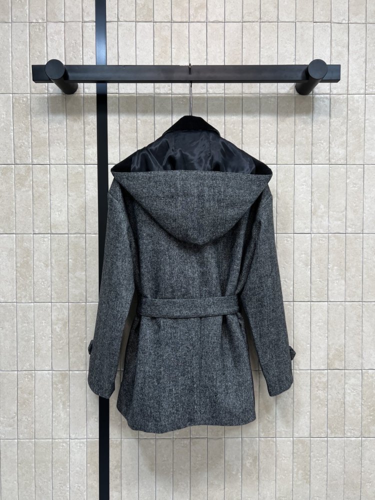 Вовняний тренч жіночий фото 7